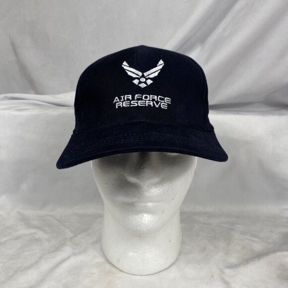 White Other - A. F.  Reserve Hat Cap Adult Blue White Embroidery Fitted Mad In USA